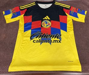 Playera 2025-2026 Adidas Club America home yellow jersey