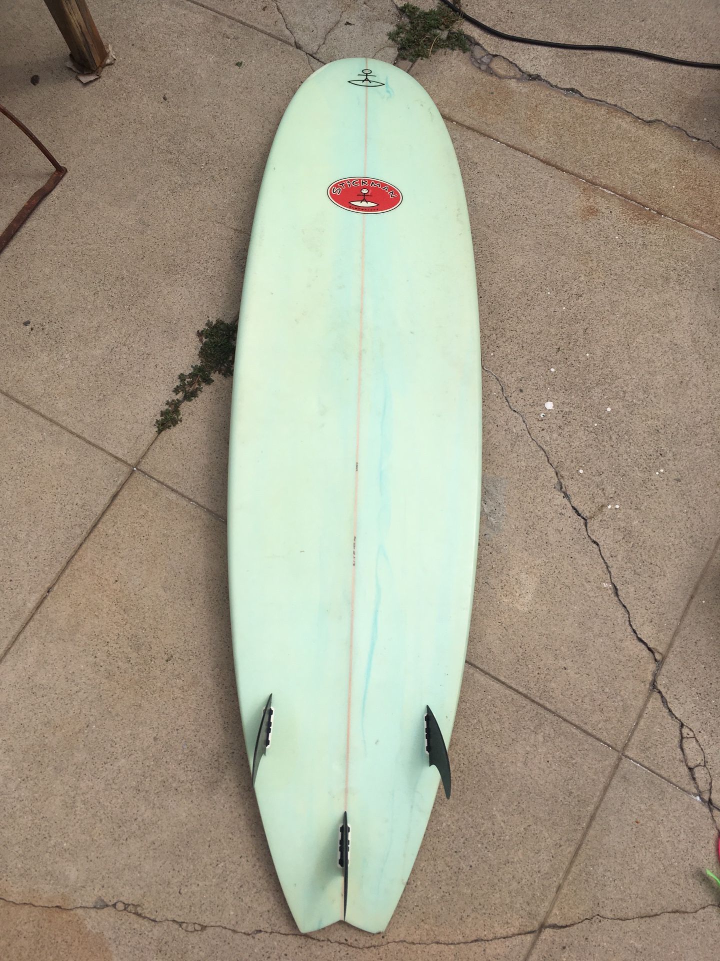 Custom Stickman 6’8” surfboard