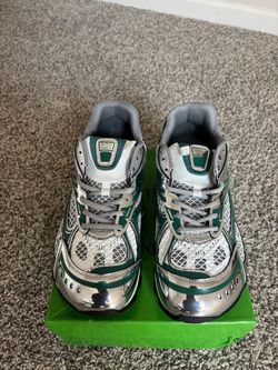 Bottega Veneta Orbit Sneakers Silver Green