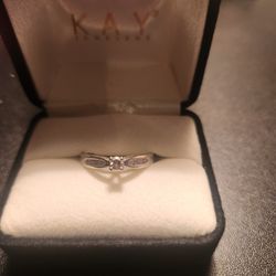 Promise/engagement Ring In Box With Papers