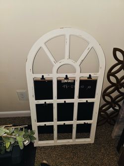 Arched Window Frame Photo Display Wall Decor
