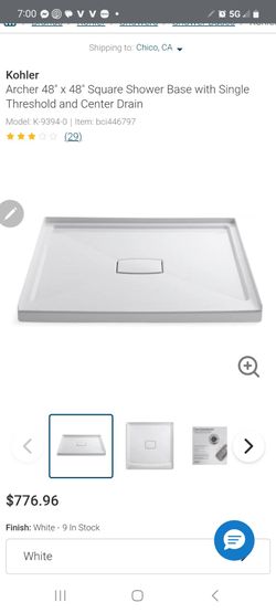 Kohler Shower base