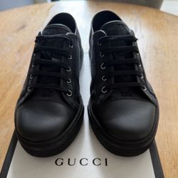 Gucci GG Canvas Low 'Grey Black'