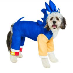 Sonic the hedgehog dog costume