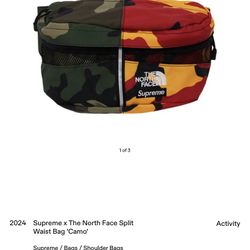 TNF X Supreme Waist Bag. NEW