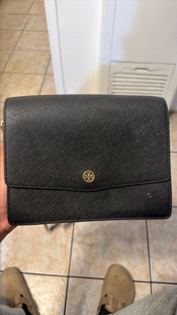 Tory Burch Black Saffiano Leather Crossbody Bag