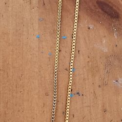 Gold Plated Chain With Pendant Necklace 