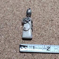 Beautiful Jasper Pendant Tibetan Sterling Silver