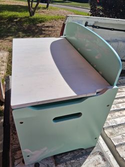 Kids Wooden Desk and Storage Box