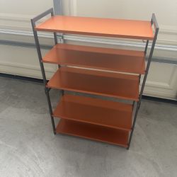 Metal Shoe Organizer,5 Tiers Shoe Storage  24”x 36”