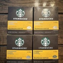 All new and sealed Starbucks Nespresso capsules original line and vertuo

