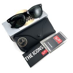 Ray-Ban Sunglasses New Wayfarer Classic RB2132 901 Black Green G-15 Lens 58mm