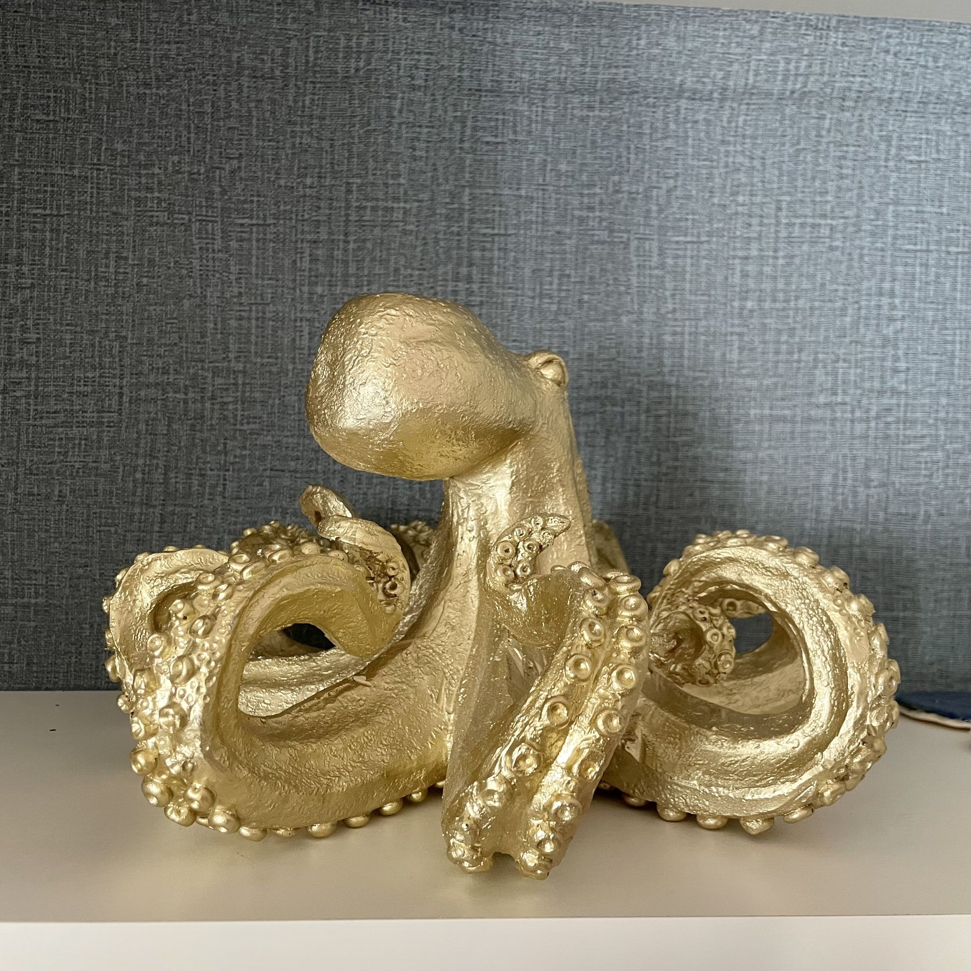 12" OCTOPUS TABLE ACCENT, GOLD