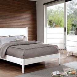Brand New White 4pc Queen Bedroom Set (Available In California & Eastern King)