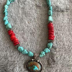 Navajo, Indian Turquoise Necklace