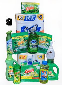 Household Product Gain Scott Dawn Febreeze Dove Bundle