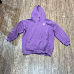 Girls Lavender Nike Hoodie Size Large 