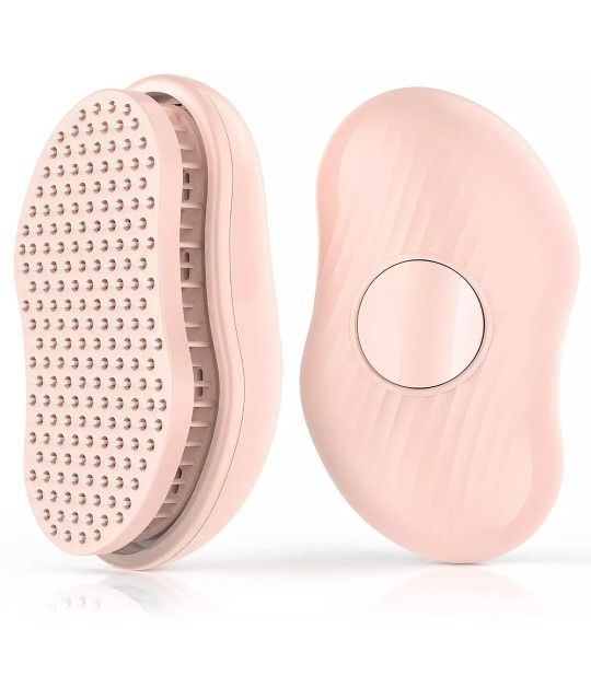 Self-Cleaning Hair Brush Women,One-Key Operation, Round Head,Effortless Cleaning