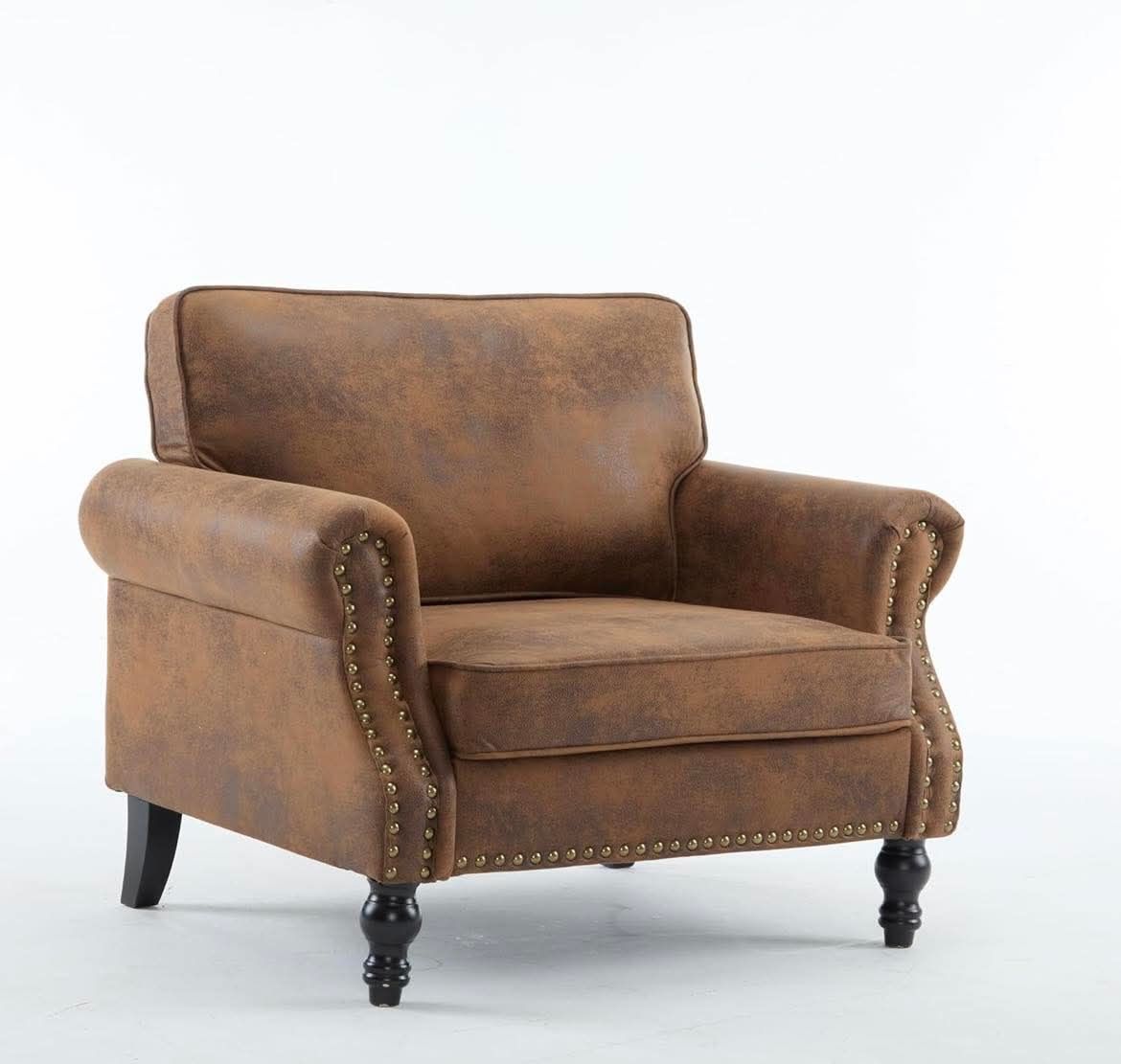 NEW-Faux Leather Couch