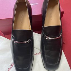 Salvatore Ferragamo Fedro Leather Loafers