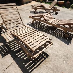 A Grade Teak Fully Adjustable Lounger (3 Available)