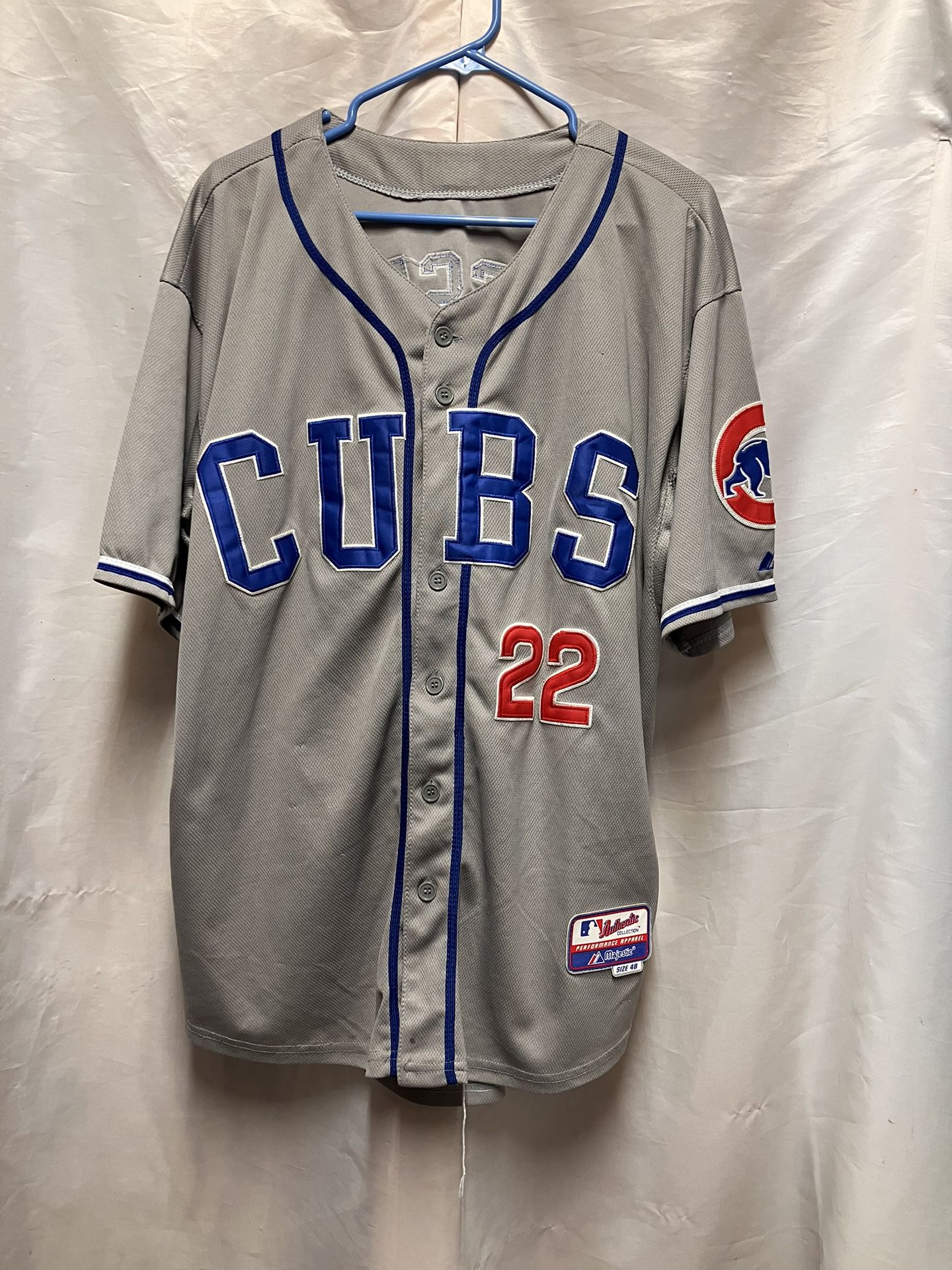 Vintage MLB Chicago Cubs #22 RUSSELL Majestic Embroidered Jersey 