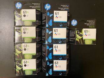 HP 61XL & 61 Black/Tri-color Ink Cartridges