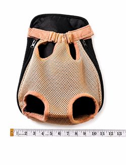 Mesh Dog Sling Tote Pet Carrier for Small Dogs Hands-Free w/ Adjustable Straps