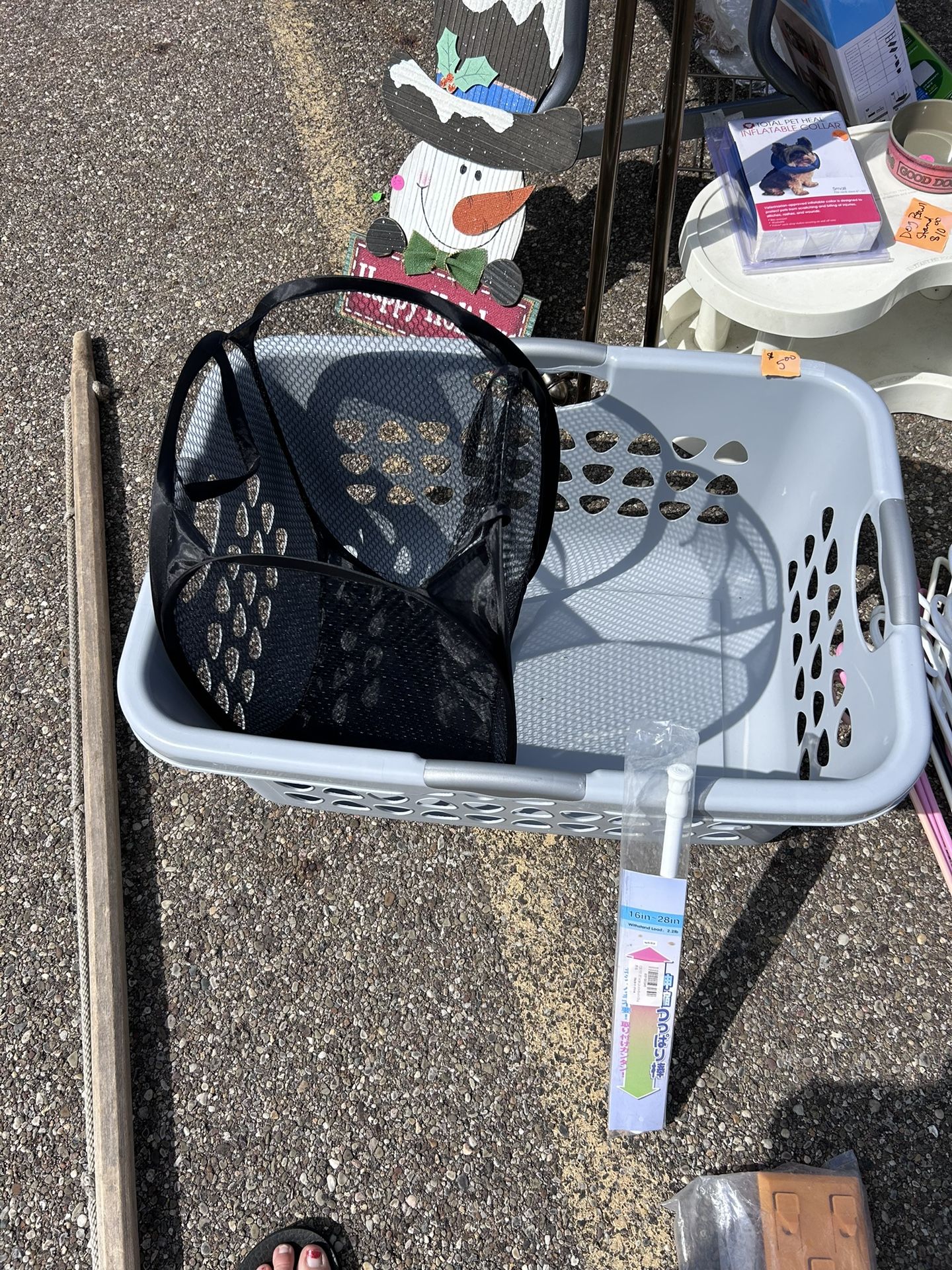 Laundry Basket And Trash Can