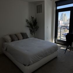 Queen Size bed Frame + Mattress 