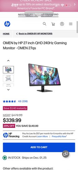 hp omen 1440p gaming monitor 240hz ips