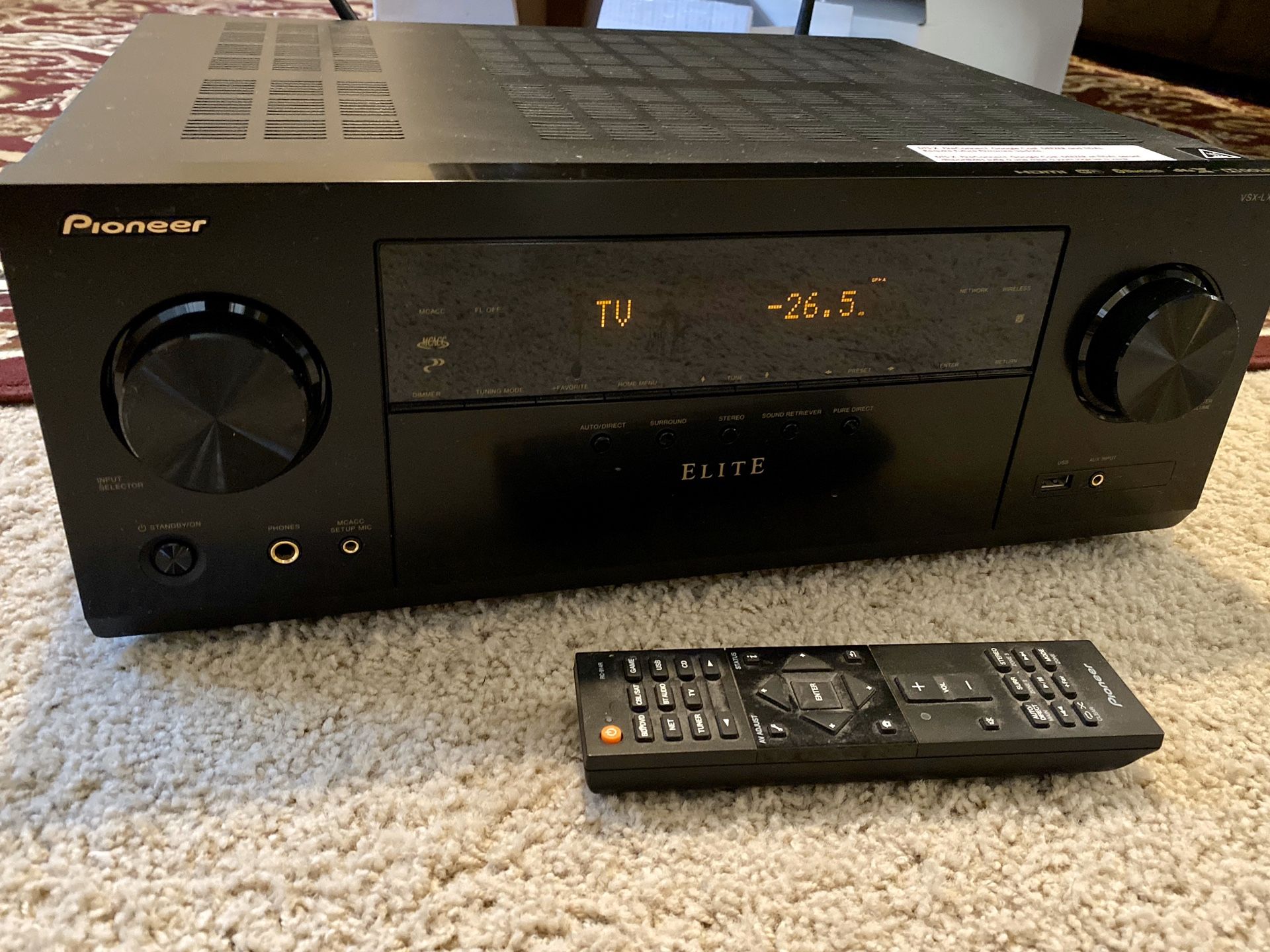 Pioneer VSXLX101 4K Ultra HD Surround receiver for Sale in Chandler
