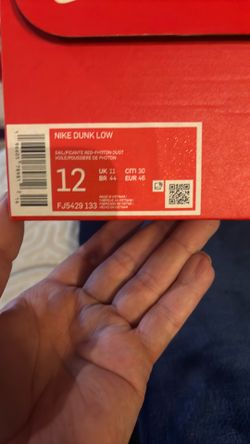 Nike dunk low sail red