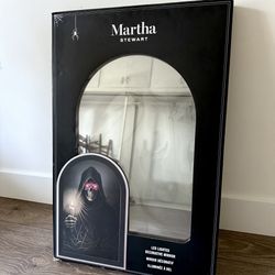 Martha Stewart Viral Halloween LED Lighted Grim Reaper Decorative Mirror NWT