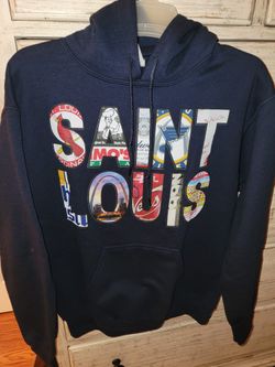 Small NAVY Saint Louis 314 Day Hoodie