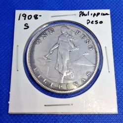 1908 Philippine USA Peso