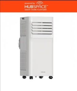 Vissani 6,000 (DOE) BTU 115-Volt Portable Air Conditioner Cools 250 sq. ft. with Remote in White, Po