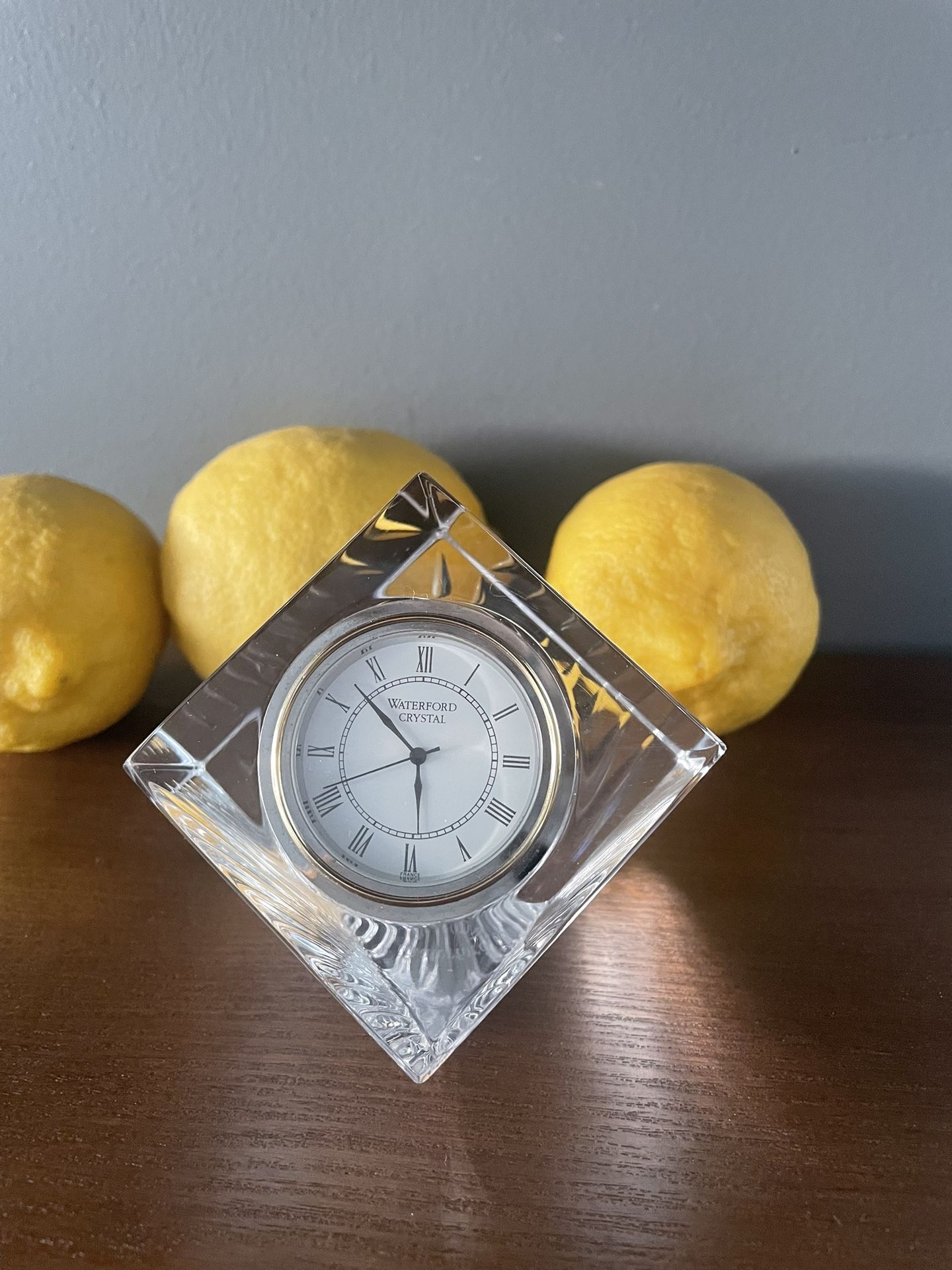 Waterford Crystal Cube Clock - Works Great!