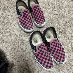 GIRLS VANS SLIP ONS- Size 1