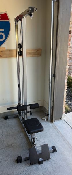 Lat pulldown and low row machine for home gym