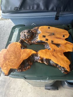 Wood clock