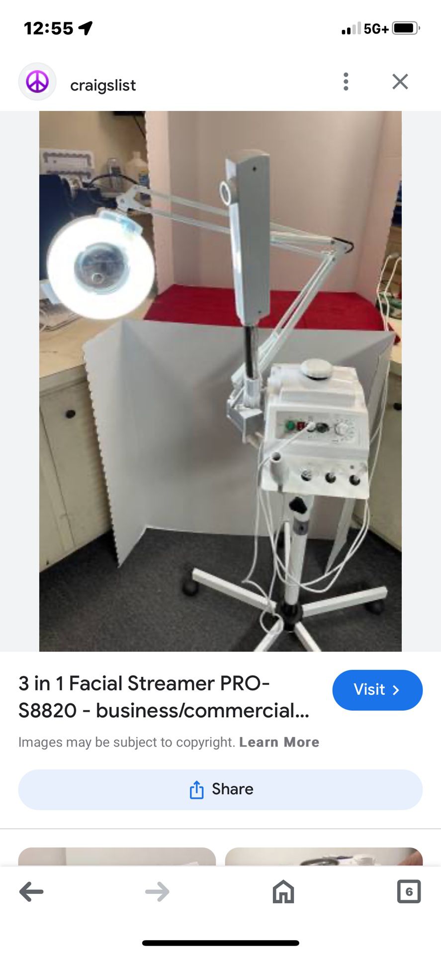 2&1 Facial Steamer & Magnifying Lamp 