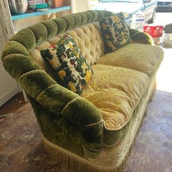 Vintage Velvet Couch 