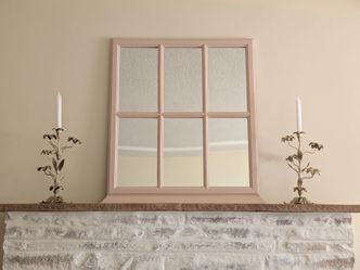 Super Cute Window pane Mirror