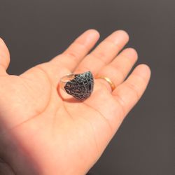 925 sterling silver black onyx ring