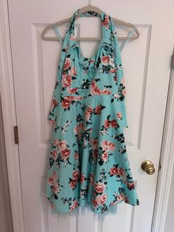 Teal Flower Dress Hottopic