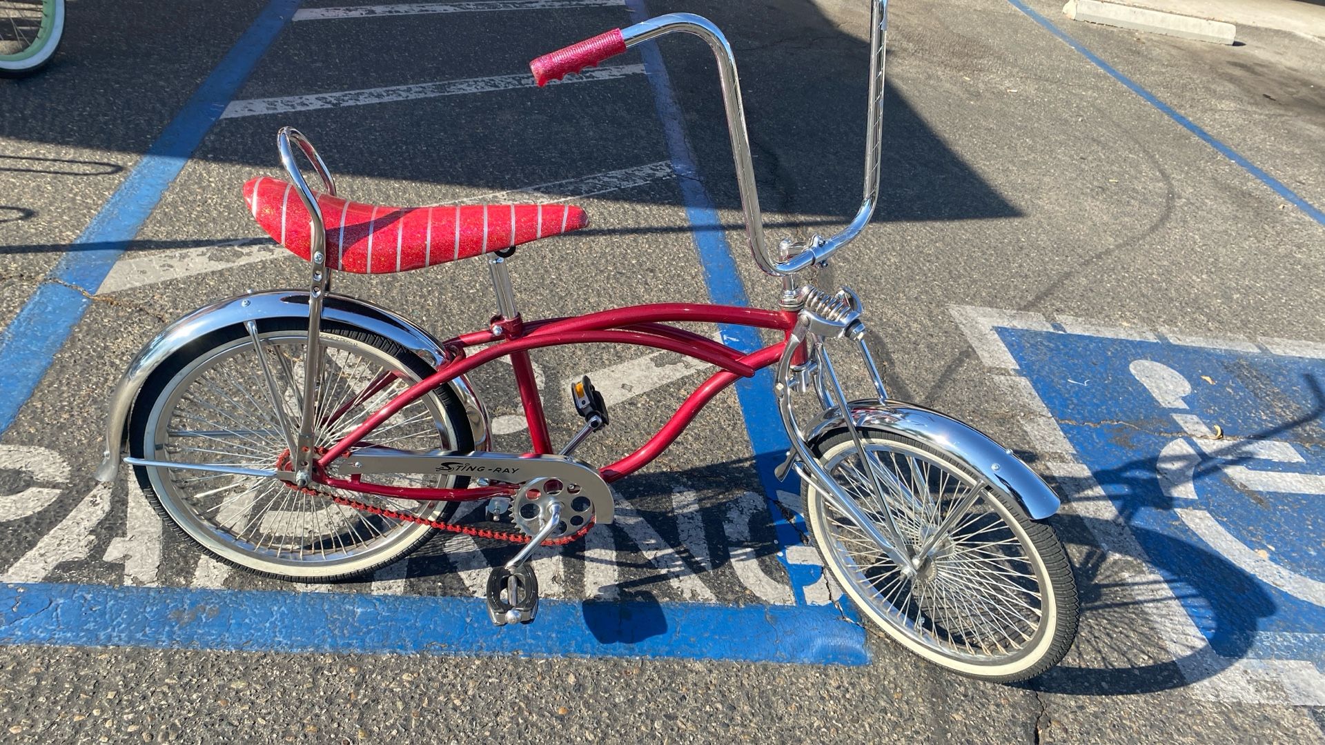 20 Inch Tray, Low Rider Metal Flake Red Bike Show Special This Weekend