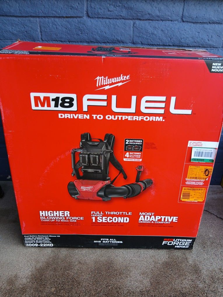 BACKPACK BLOWER MILWAUKEE TOOL ONLY