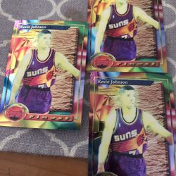 1993 Topps Finest Suns Kevin Johnson Refractor card