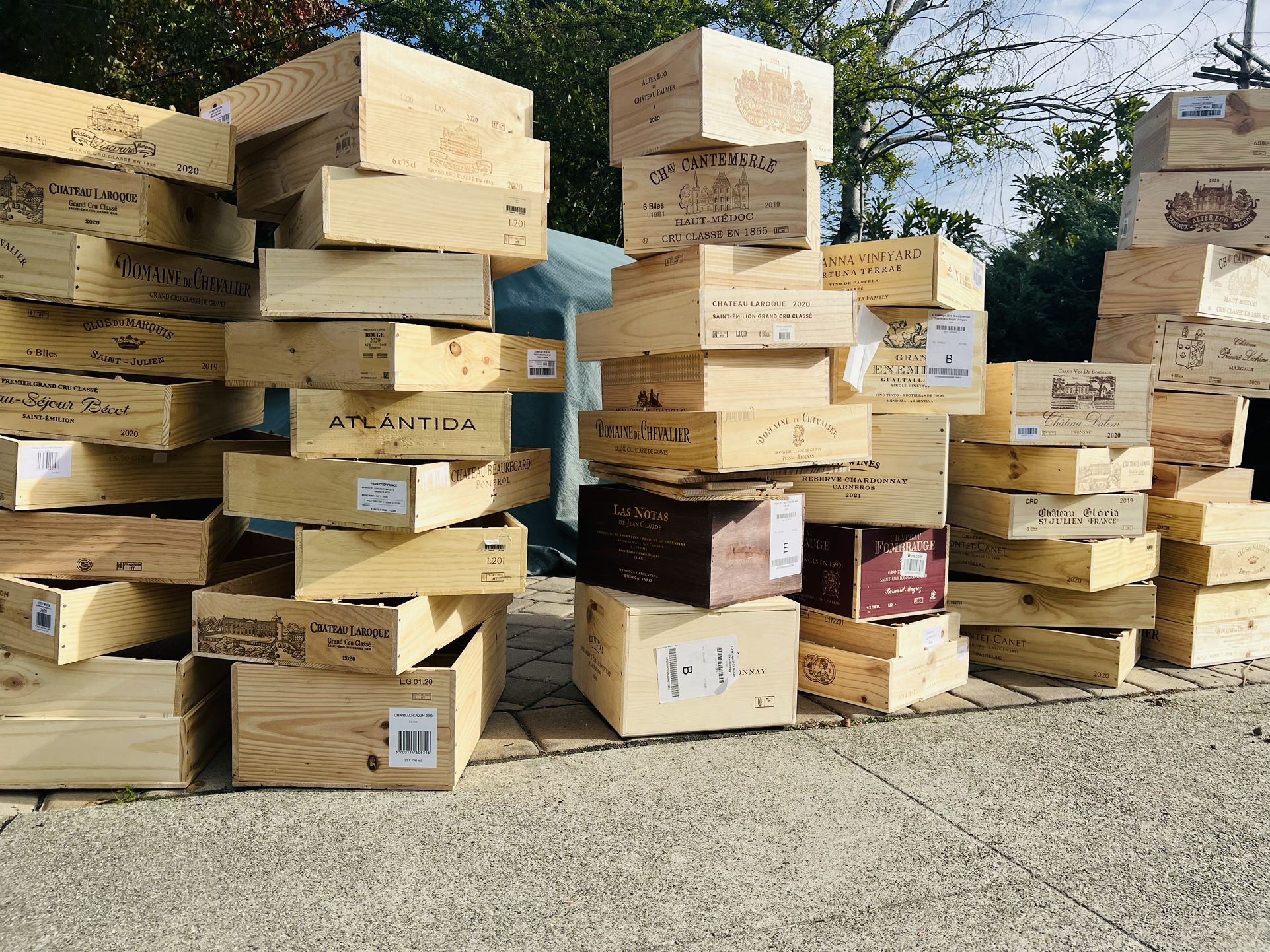 Wood Wine Crates 
